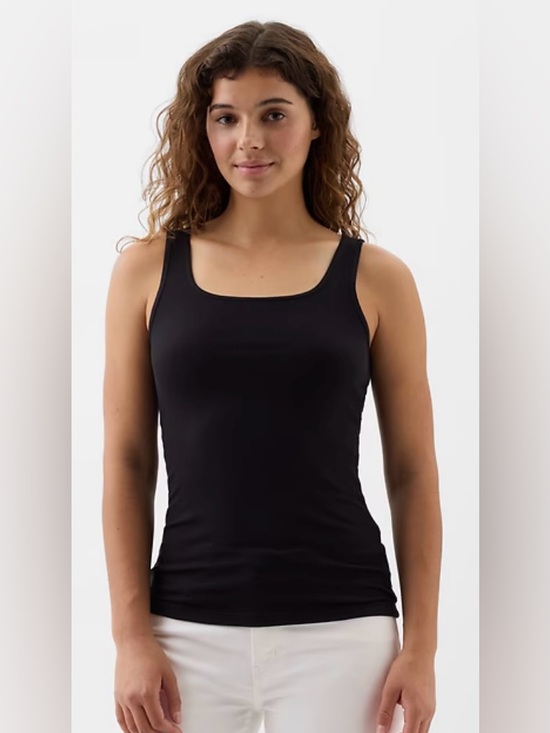 GAP Tops - NWT Women’s Gap Black Ribbed Tank Top XL